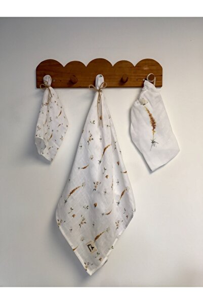 Mimiko 2 Layers Muslin Organic 100% Cotton Muslin Cover + Handkerchief Set Ul...