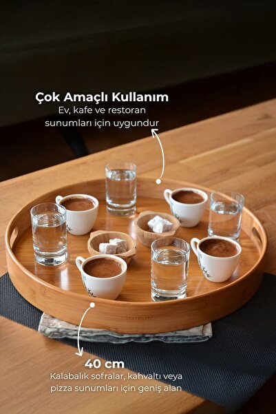 Bambum Carne - Round Tray 40 Cm