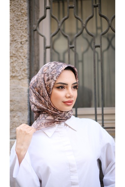 efdal şal eşarp Jade Pattern Imported Cotton Scarf