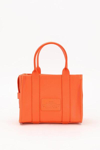 Levidor Turuncu Çılarılabilir Askı Yazı Baskılı El Çantası