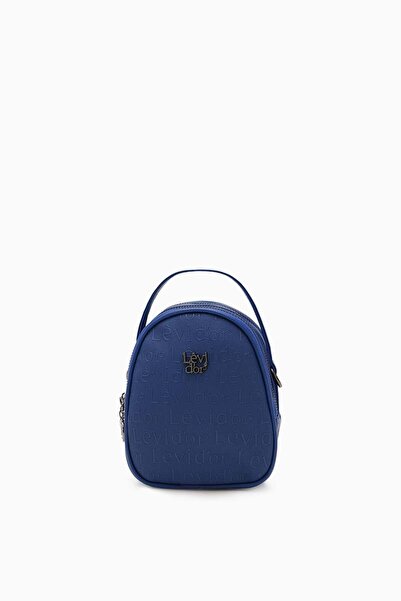 Levidor Saks Blue Mini Bucket Bag