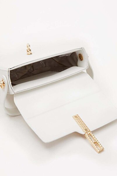 Levidor Geantă de mână cu închidere albă