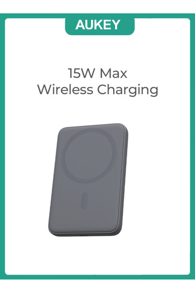 AUKEY AUKEY MagFusion Slim 5000mAh wirless MagSafe power bank with 20W PD PB-MS03 Gray