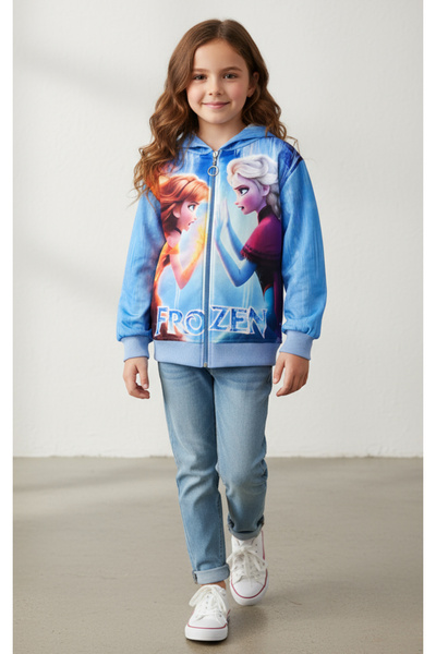 By Piera Devojčica Sa kapuljačom dukserica sa patentnim zatvaračem - 0990