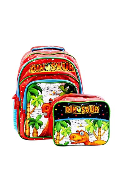 Sentor Sntılk23-07K Dinasour Primary School Bag Must Be Fed
