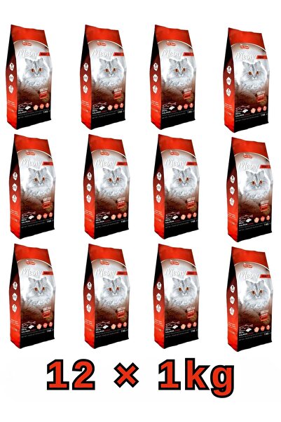 Pet Steps Meow مياو طعام للقطط البالغة –بطعم السلمون - 1 كجم - 12 قطعة
