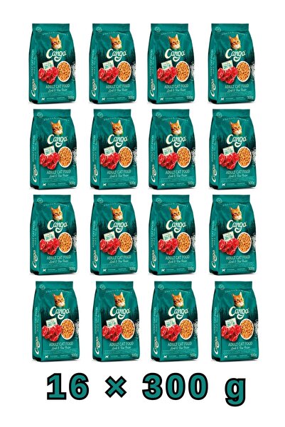 Cango كانجو طعام جاف للقطط البالغة – لحم الضأن والأرز - 300 جم – 16 حبة