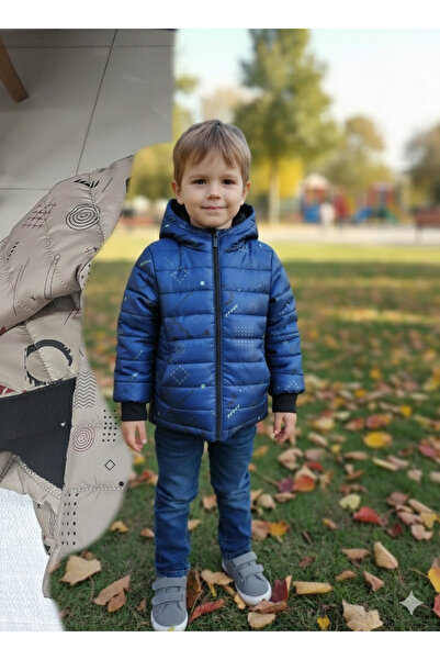 DUBLİNO KİDS НОВИЙ ДРУКОВАНИЙ ВОДО- ТА ВІТРОЗАХИСНИЙ КАПЮШОН ДЛЯ ХЛОПЧИКІВ