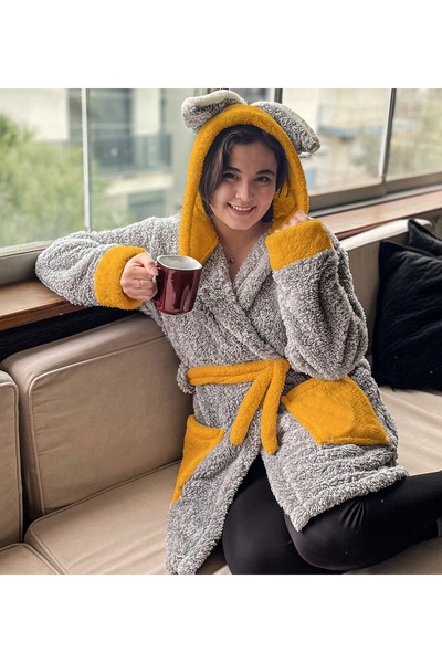 Özgüner Oyuncak Pabtex Kadın Peluş Sabahlık – Yumuşak ve Sıcak, Kışlık Rahatlık