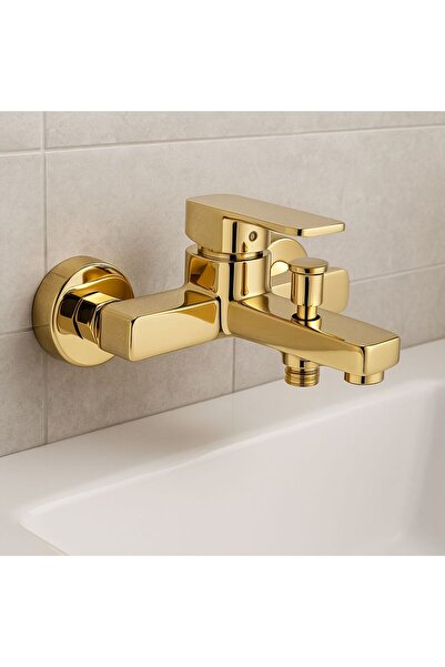 Viosa Gold Kare Banyo Duş Bataryası Ağır Gövde 5 Yıl Garantili