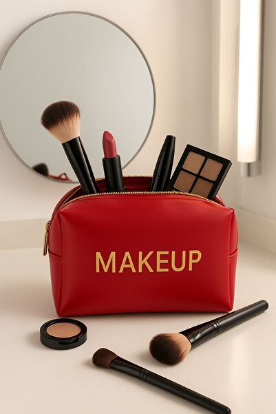 BLTBAGS Yumuşak derili makyaj çantası