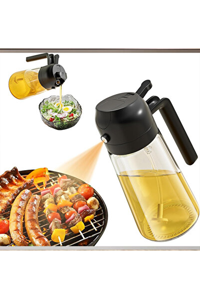 Choice زجاجة بخاخ زيت بيضاء سعة 300 مل، موزع زيتون للمطبخ، بخاخ خل وصلصة الصويا للتخييم