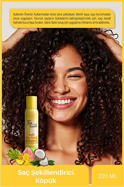 The Touch By Seda Altın Saç Şekillendirici Köpük - 220 ML