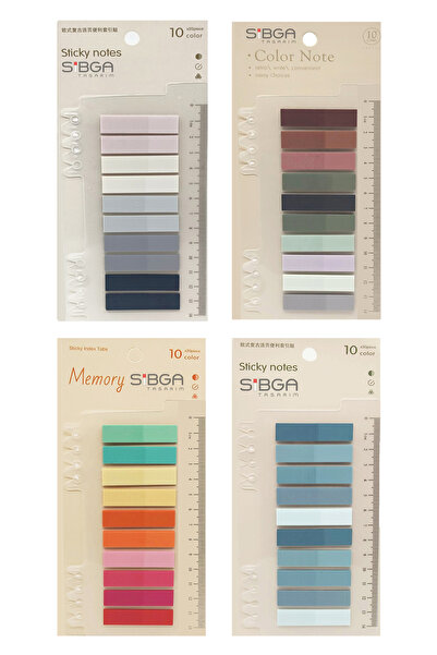 sibga tasarım 4 adet 800 yaprak Postit Post-it Post It. Kitap Ayracı Ayraç Postit Sticker Not Kağıdı