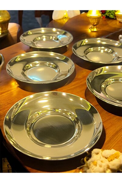 Tiamo طبق شاي ريو 6 قطع 18/10 فولاذ (تيتانيوم أصفر كامل)