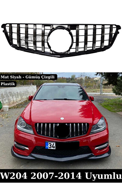 SML Dizayn Mercedes W204 Ön Panjur C Serisi 2007-2014 C180-C200 Gtr Gri Ön Pa...