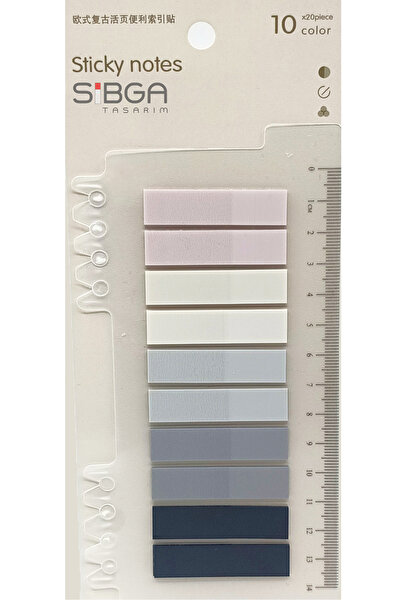 sibga tasarım 4 adet Postit (Siyah Bordo Lacivert Kırmızı) Post-it Post It. Kitap Ayracı Ayraç Postit