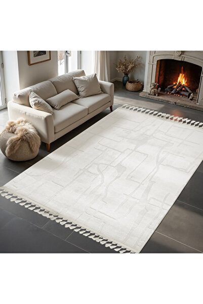 Dinarsu ALAÇATI PÜSKÜLLÜ PARÇA HALI 150X230 WOLT A.BEJ