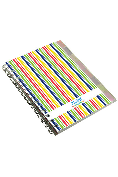 Notte Zápisník A6 se spirálou a rejstříkem, 150 stran