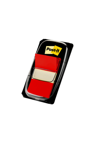 3M Post-It index red plastic