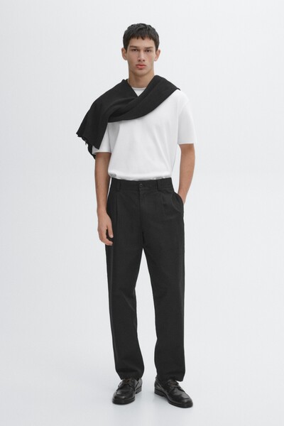 Massimo Dutti %100 pamuklu orta kalınlıkta t-shirt