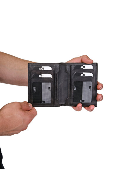 MFT Leather Design ΑΝΔΡΙΚΟ ΠΟΡΤΟΦΟΛΙ GLORIA ΓΝΗΣΙΟ ΔΕΡΜΑ ΑΝΘΡΑΚΙΤΙΚΟ (1421)