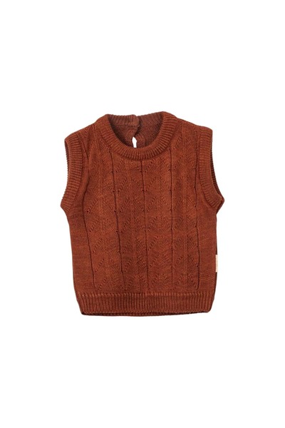 NECİXS BEBEE Crew Neck Knitwear Sweater Brown