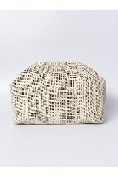 HEYBE'S Heybes Women's Cream Jute Straw Clutch Handbag