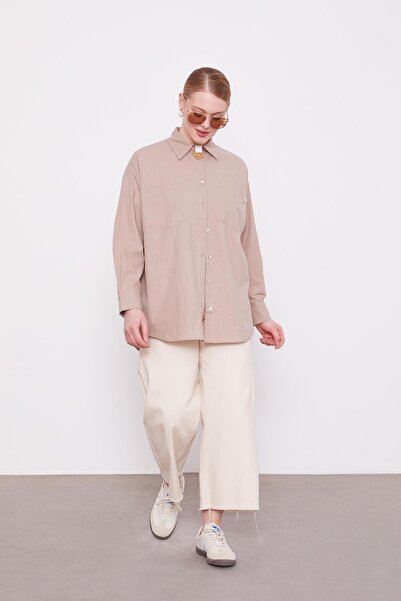 Levidor Vizon Dokulu Pamuk Gömlek