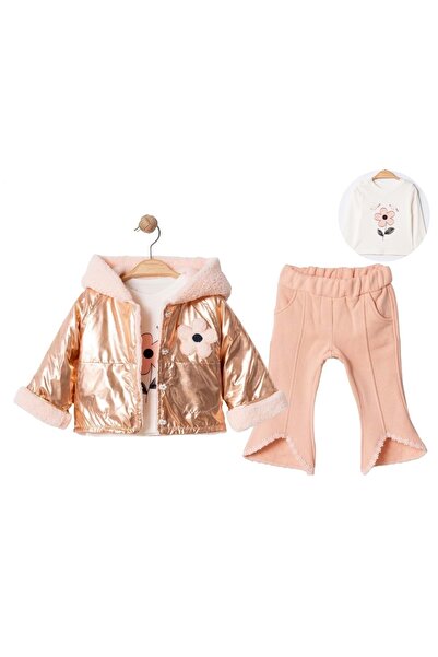 atabay طقم LAME MONTLU مكون من قطعتين بتفاصيل كابوتشون وثلاثة خيوط علوية وسفل...