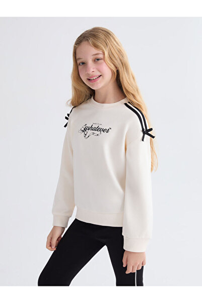 LC Waikiki طاقم الرقبة المطبوعة البلوز الفتاة