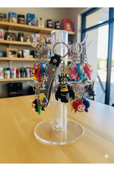 GLOW LUXE سلسلة مفاتيح وحقيبة من السيليكون ثلاثية الأبعاد من Tomm