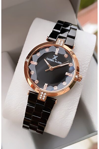 Daniel Klein Marka Siyah Renk Kare Küçük Kasa İnce Kordon Kadın Kol Saati - Bileklik Hediyeli