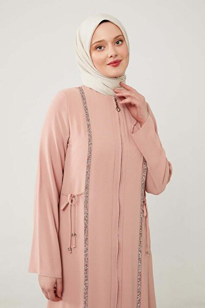 Levidor Rope Tied Stone Embroidered Powder Ferace