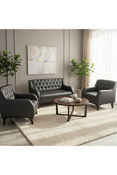 ARYANS HOME Aryans Chester Deri Ofis Koltuk Takımı Ofis Koltuğu Büro Koltuk V...