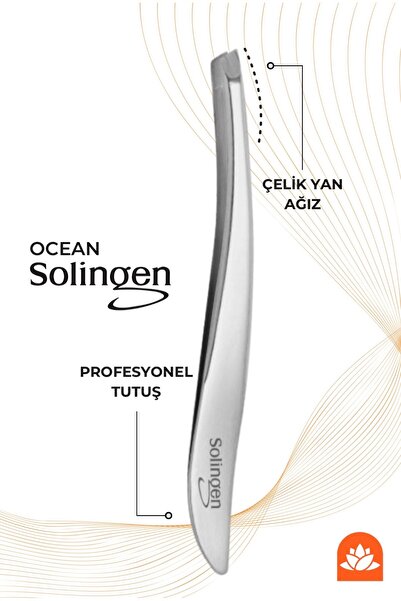 Güzellik Deposu ملقط حواجب جانبي عالي الجودة من سولينجن مصنوع من الفولاذ المق...