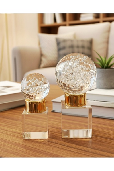 Home 2 li kristal kabarcıklı küre