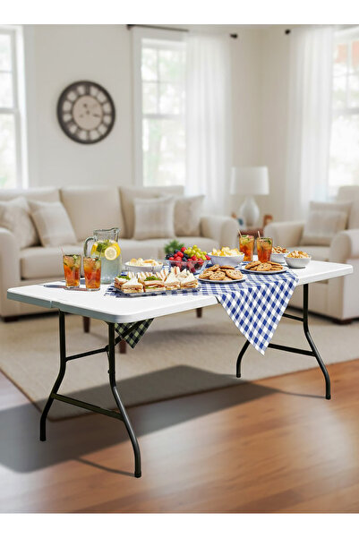 AGD Folding camping table, for outdoor and garden use, 180x75x70 cm