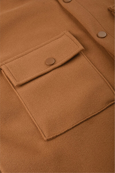 DeepSEA Ανδρικό καφέ καστανό μπουφάν – Μπουφάν με κουμπωτά και τσέπες με άνετη εφαρμογή 2500559