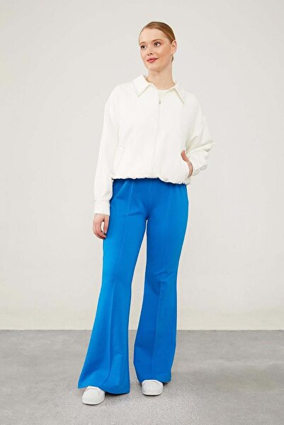 Levidor Wide Leg and Elastic Waist Saks Sports Trousers