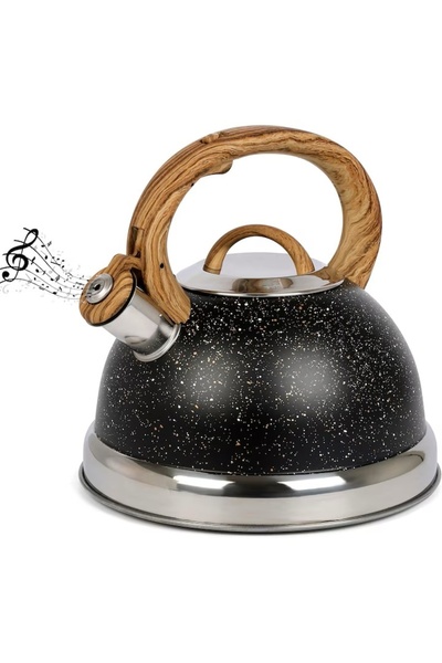 Belle Vous Fierbător cu fluierat, oțel inoxidabil, 3 L, 23 x 23 x 23 cm, comp...