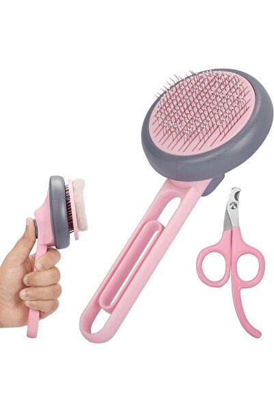 Belle Vous Kit de îngrijire pentru animale de companie, perie autocurățătoare...