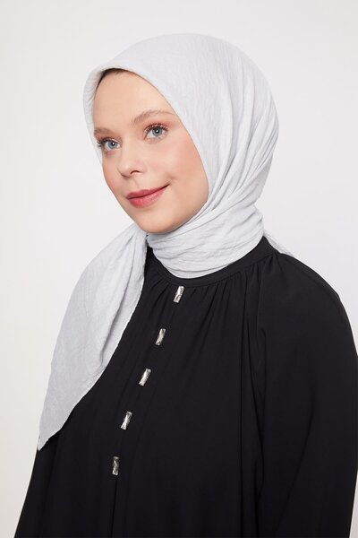 Levidor وشاح كاز من القطن الفاخر باللون الرمادي الفاتح