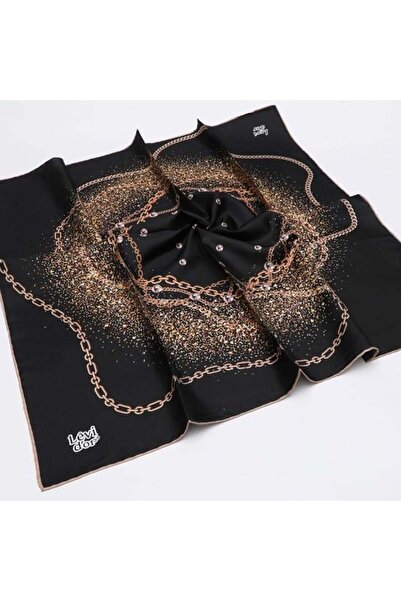 Levidor Μαύρο μαντήλι από καθαρό μετάξι