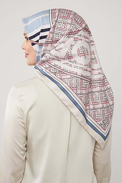 Levidor Шарф з принтом «Блакитний» з трендової тканини твіл