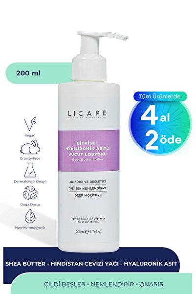 Licape Bitkisel Hyaluronik Asitli Vücut Losyonu 200ml