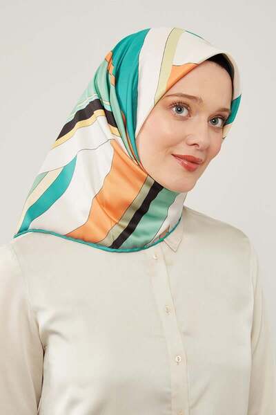 Levidor Σμαραγδένιο χοντρό ριγέ κασκόλ