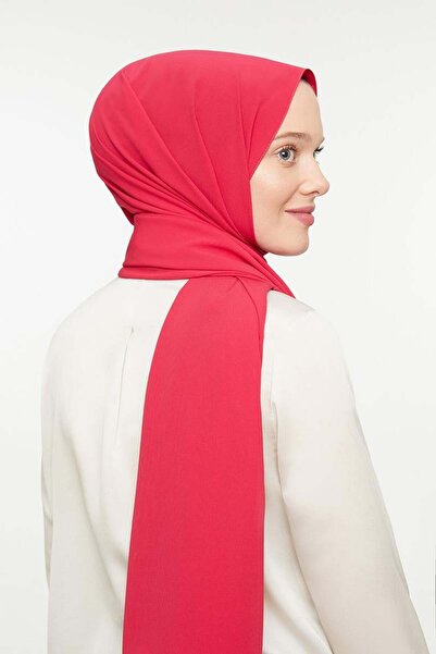 Levidor Σκούρο ροζ απλό μεταξωτό σάλι από μετάξι Μεδίνας