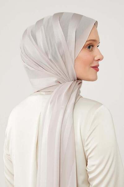 Levidor Tokyo Shawl - A.Gül Glitter Stripe Pattern