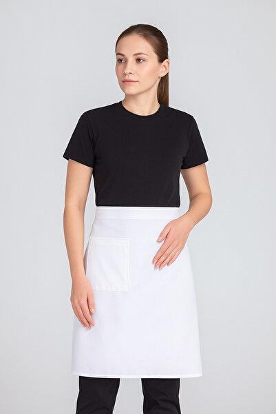 Vatan Tekstil مريلة مطبخ للنساء بحزام خصر للباريستا والطهاة مقاس 60×60 سم